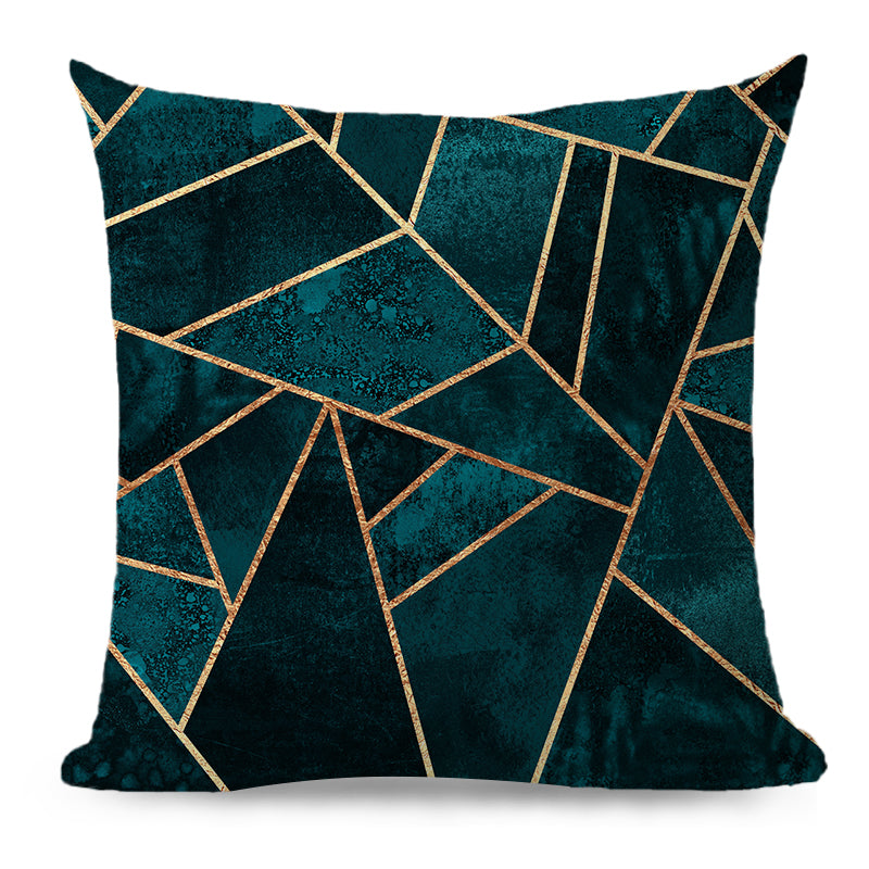 Throw with 450g Insert, Geometric, 18x18, Decorative Cushion – Fancy pillow cover with nature-inspired artwork - product view 7