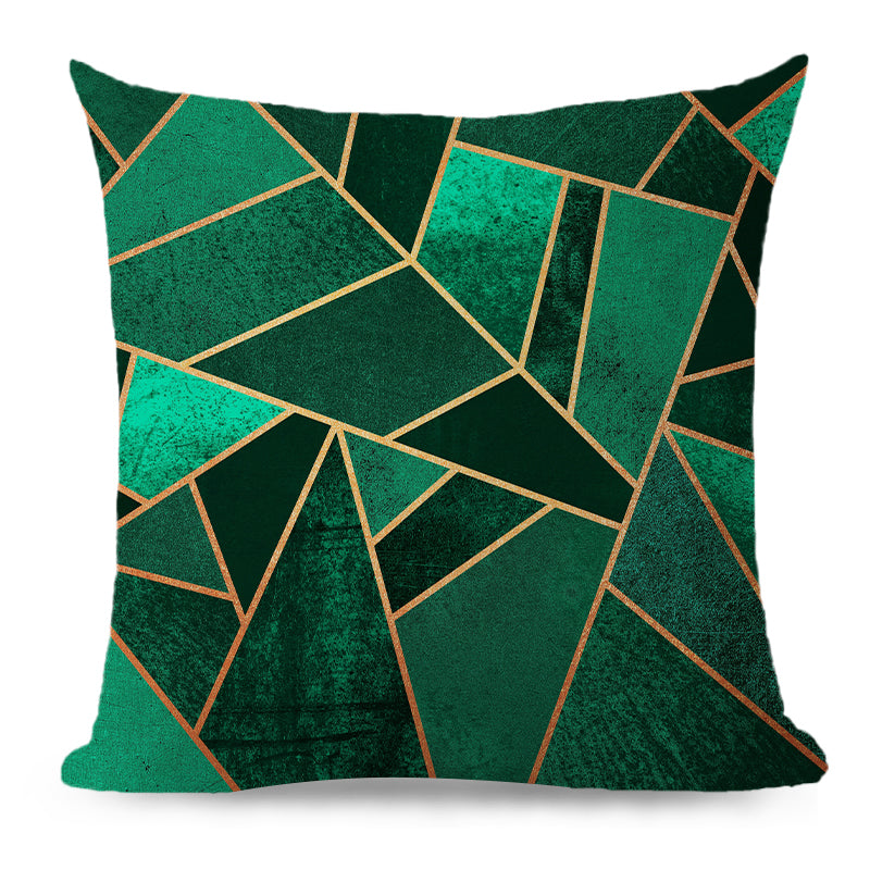 Throw with 580g Insert, Geometric, 20x20, Decorative Cushion – Fancy pillow cover with nature-inspired artwork - product view 8