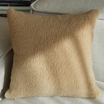18"x18" Teddy Faux Fluffy Solid Color Full Set of Throw Pillow (with pillow cover with nature-inspired artwork - product view 11