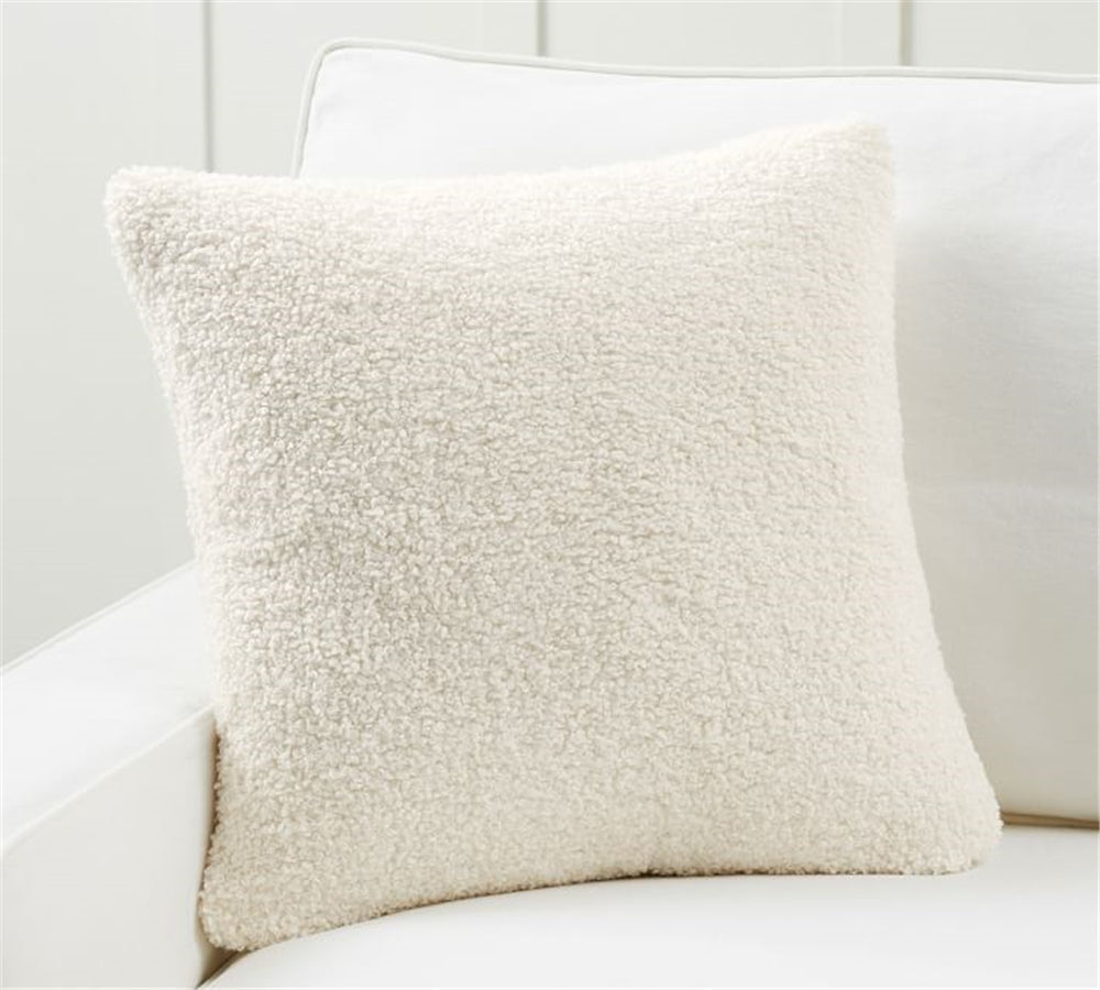 18"x18" Teddy Faux Fluffy Solid Color Full Set of Throw Pillow (with pillow cover with nature-inspired artwork - product view 12