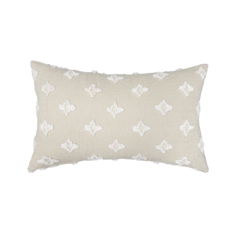 12''x20'' Tufted Floral Lumbar Support 100% Cotton Throw Pillow pillow cover with nature-inspired artwork - product view 9