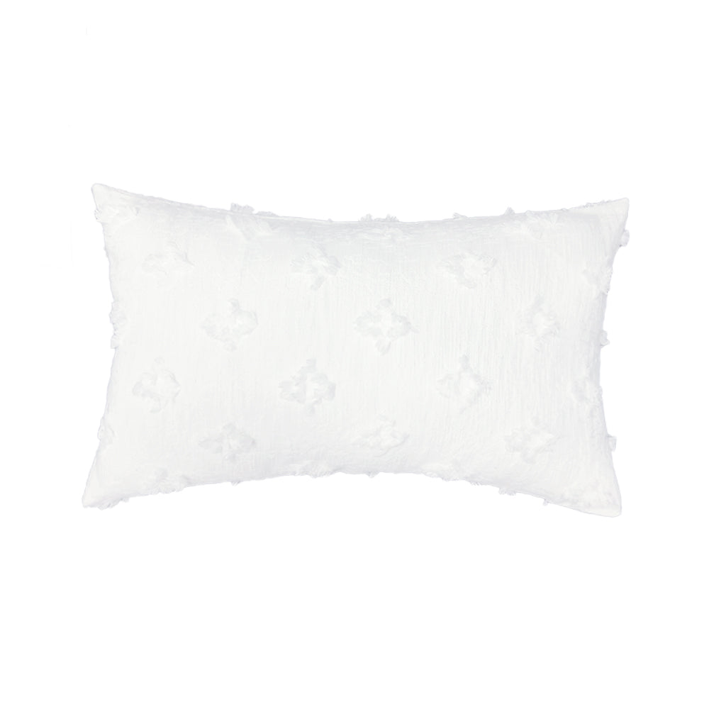 12''x20'' Tufted Floral Lumbar Support 100% Cotton Throw Pillow pillow cover with nature-inspired artwork - product view 10