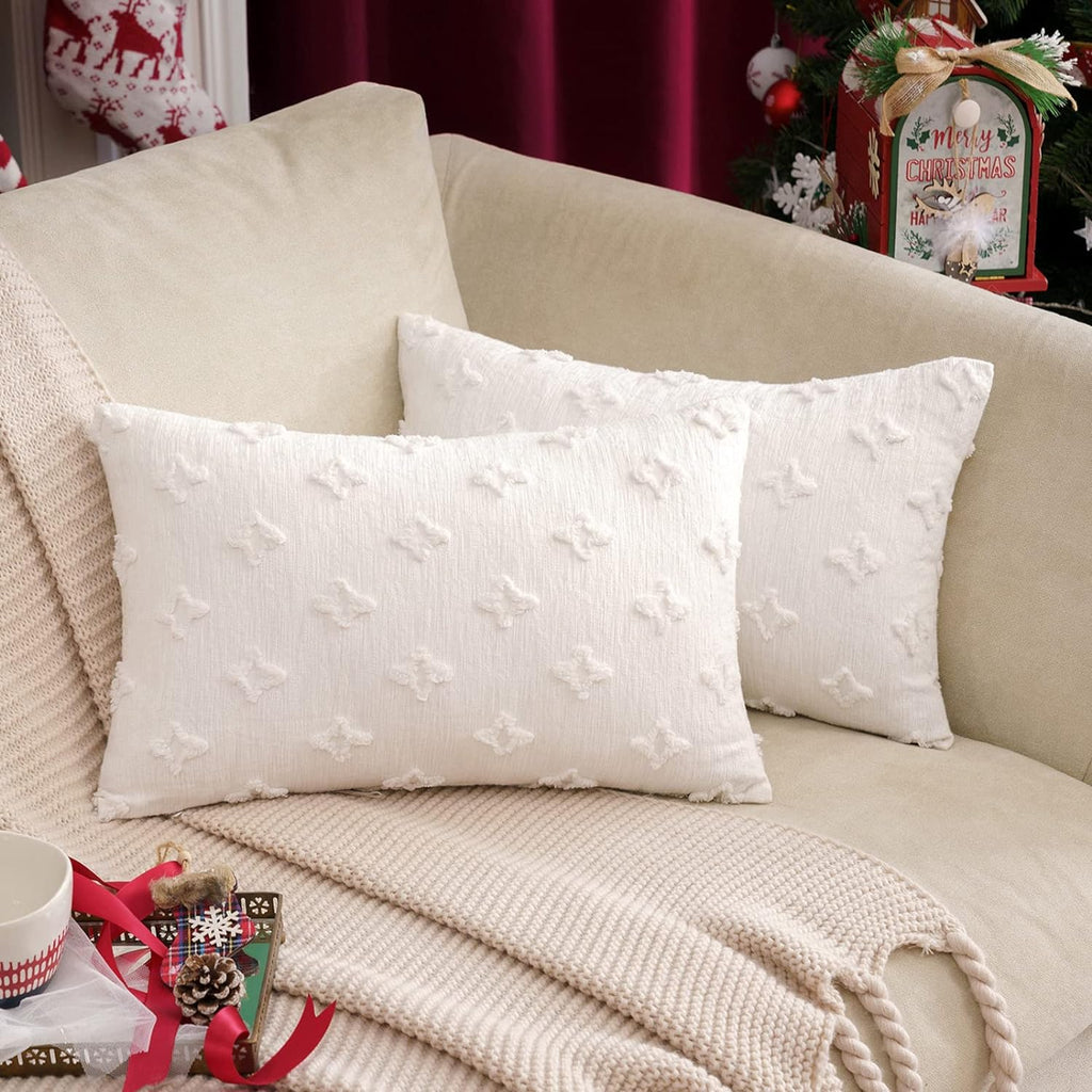 12''x20'' Tufted Floral Lumbar Support 100% Cotton Throw Pillow pillow cover with nature-inspired artwork - product view 5