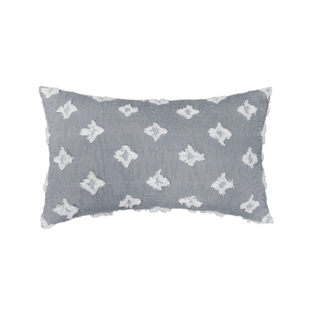 12''x20'' Tufted Floral Lumbar Support 100% Cotton Throw Pillow pillow cover with nature-inspired artwork - product view 12
