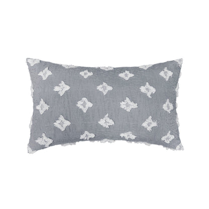 12''x20'' Tufted Floral Lumbar Support 100% Cotton Throw Pillow pillow cover with nature-inspired artwork - product view 12