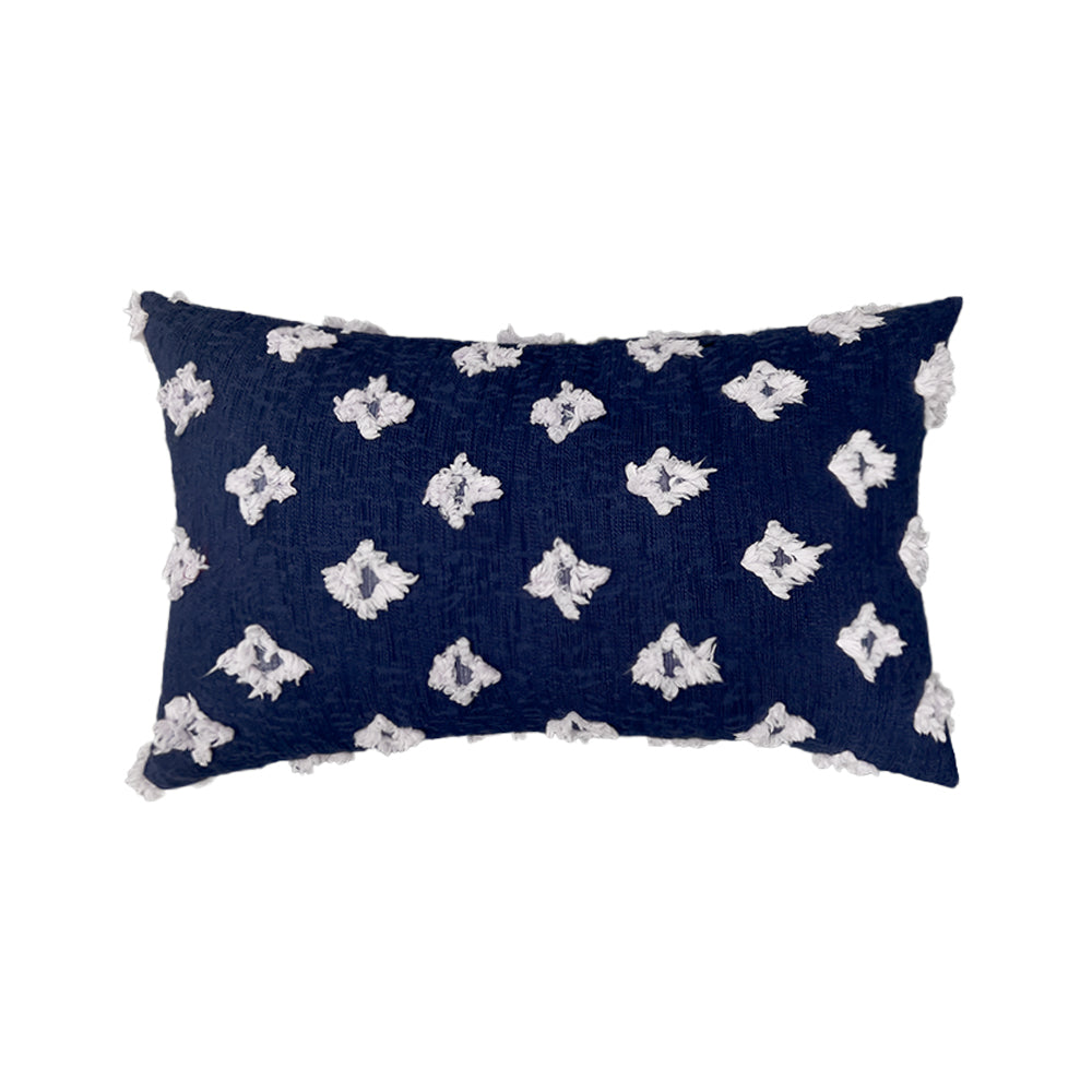 12''x20'' Tufted Floral Lumbar Support 100% Cotton Throw Pillow pillow cover with nature-inspired artwork - product view 13
