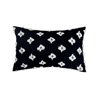 12''x20'' Tufted Floral Lumbar Support 100% Cotton Throw Pillow pillow cover with nature-inspired artwork - product view 14