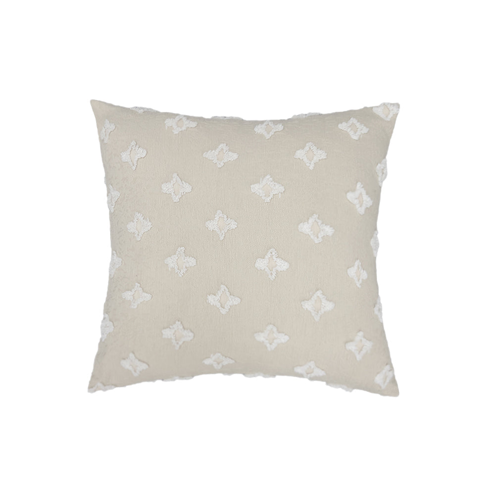 20''x20'' Tufted Floral 100% Cotton Throw Pillow pillow cover with nature-inspired artwork - product view 8