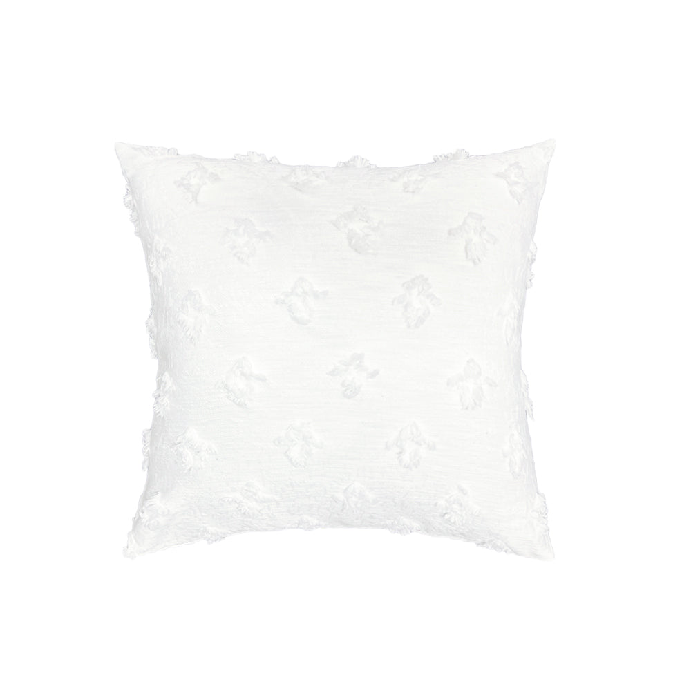 20''x20'' Tufted Floral 100% Cotton Throw Pillow pillow cover with nature-inspired artwork - product view 9