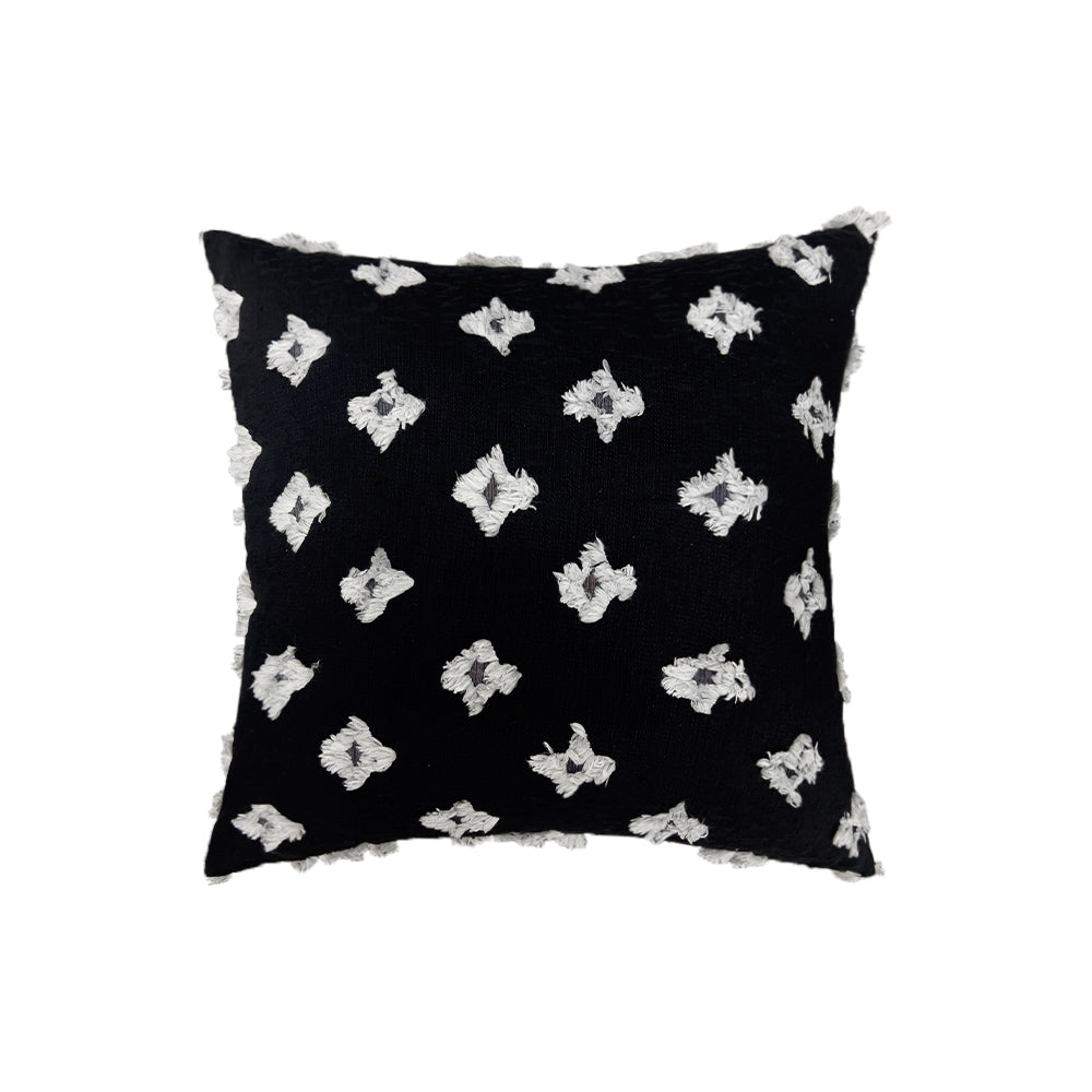 20''x20'' Tufted Floral 100% Cotton Throw Pillow pillow cover with nature-inspired artwork - product view 13