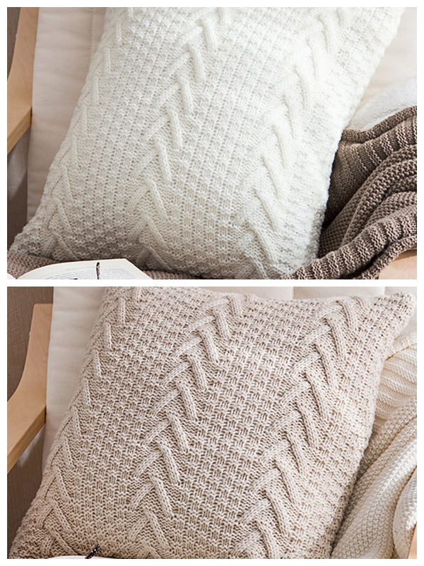 Set of 2 Beautiful Combination Pillow Covers and Inserts Mixed pillow cover with nature-inspired artwork - product view 2