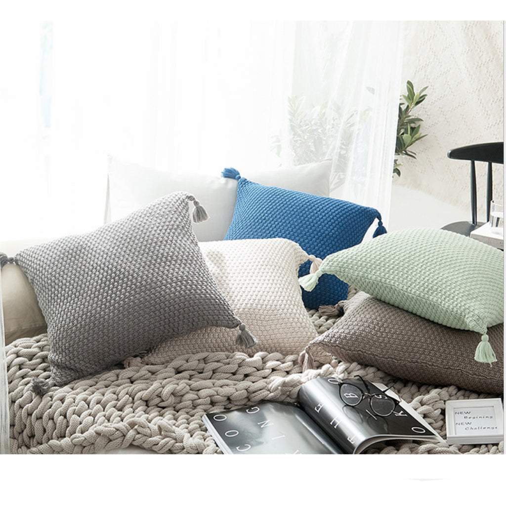 Set of 2 Beautiful Combination Pillow Covers and Inserts Mixed pillow cover with nature-inspired artwork - product view 3