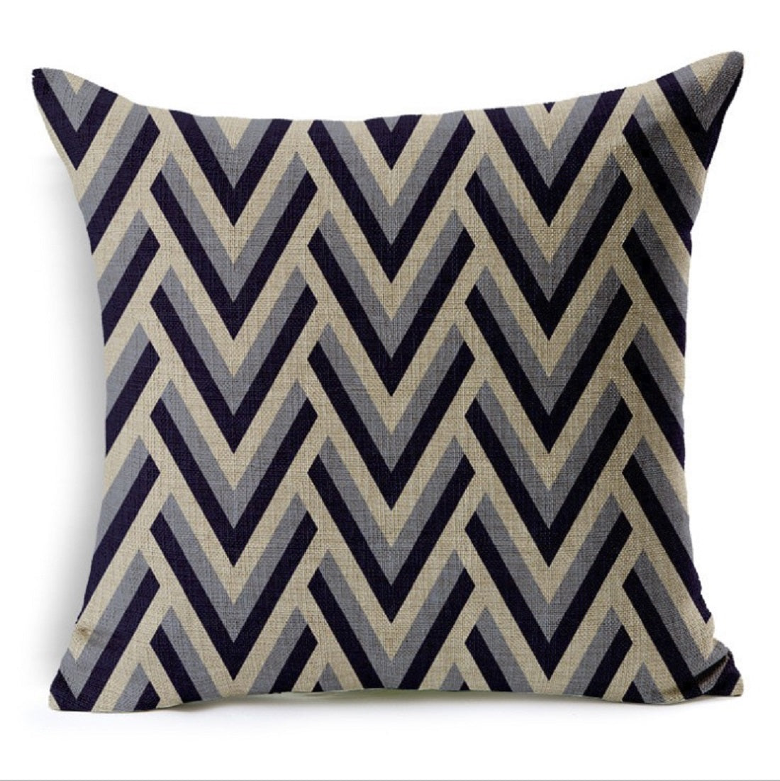 18''x18'' Geometric Print Throw Pillow wall art with nature-inspired artwork - product view 2