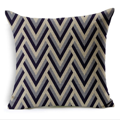 18''x18'' Geometric Print Throw Pillow wall art with nature-inspired artwork - product view 2