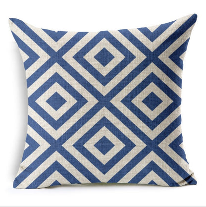 18''x18'' Geometric Print Throw Pillow wall art with nature-inspired artwork - product view 3