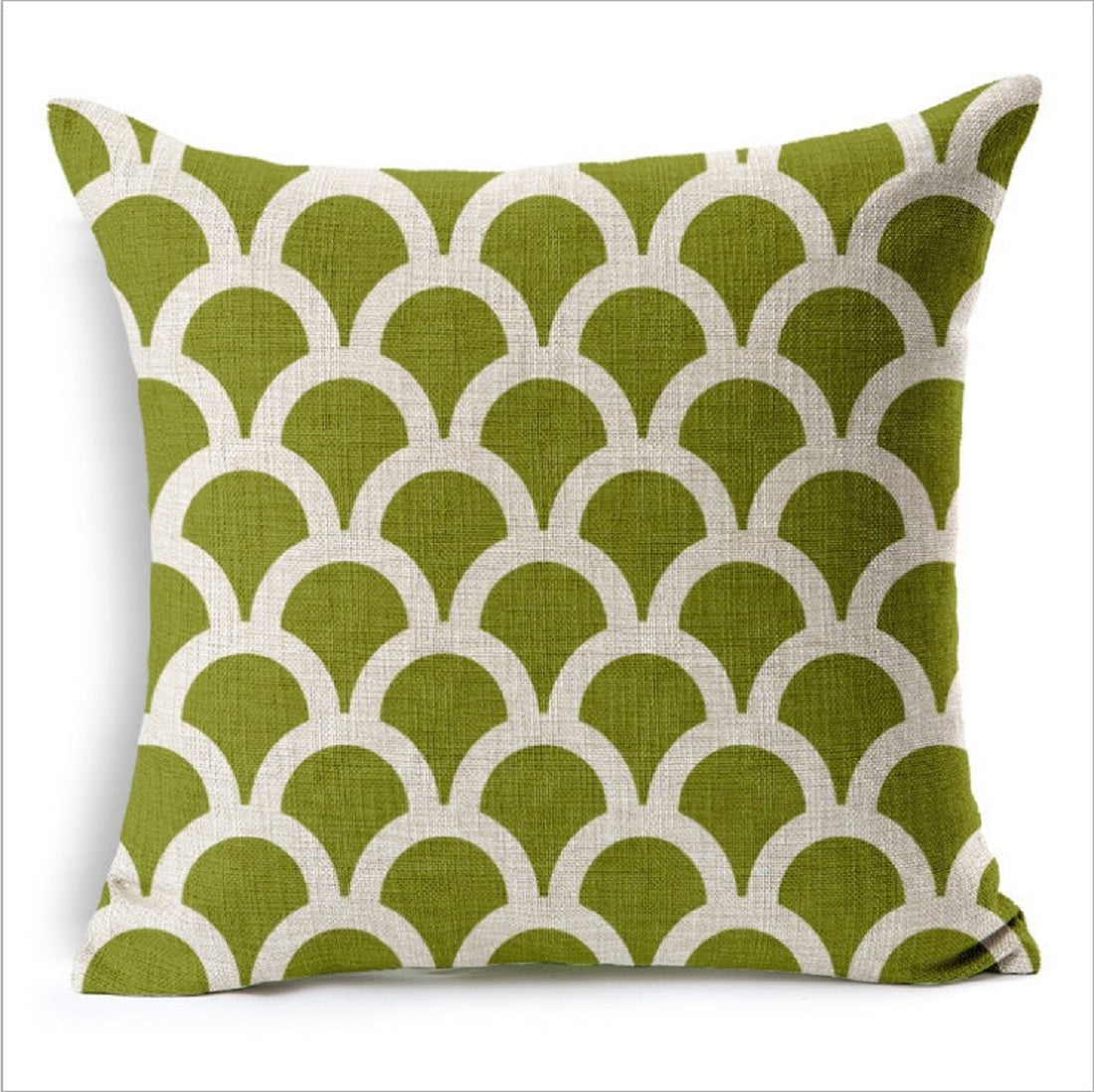 18''x18'' Geometric Print Throw Pillow wall art with nature-inspired artwork - product view 6