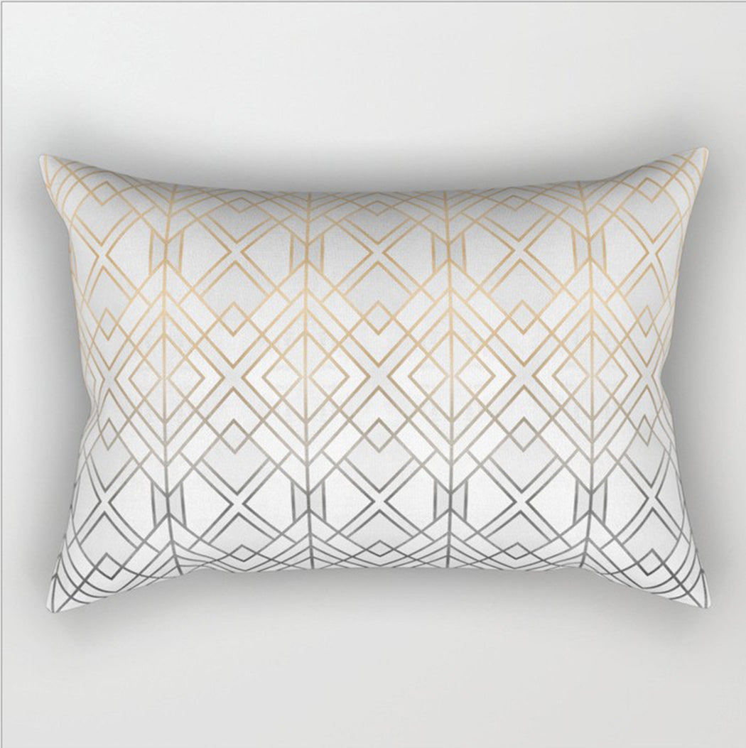 12"x20" Modern Geometric Lumbar Throw Pillow 12 Designs Chic Abstract wall art with nature-inspired artwork - product view 6