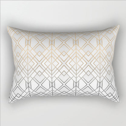 12"x20" Modern Geometric Lumbar Throw Pillow 12 Designs Chic Abstract wall art with nature-inspired artwork - product view 6