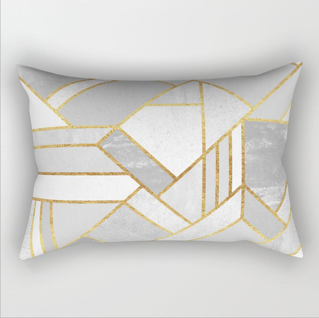 12"x20" Modern Geometric Lumbar Throw Pillow 12 Designs Chic Abstract wall art with nature-inspired artwork - product view 7