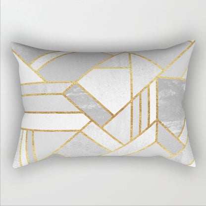 12"x20" Modern Geometric Lumbar Throw Pillow 12 Designs Chic Abstract wall art with nature-inspired artwork - product view 7