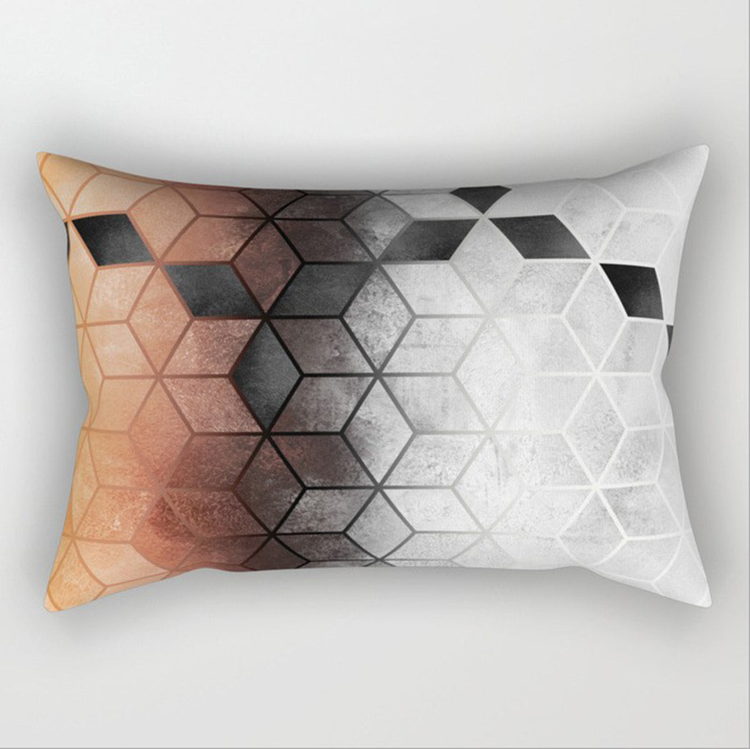 12"x20" Modern Geometric Lumbar Throw Pillow 12 Designs Chic Abstract wall art with nature-inspired artwork - product view 8