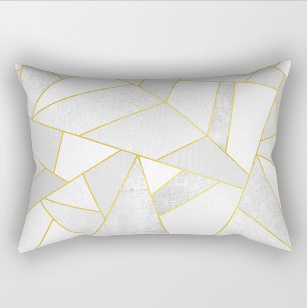 12"x20" Modern Geometric Lumbar Throw Pillow 12 Designs Chic Abstract wall art with nature-inspired artwork - product view 4