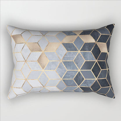 12"x20" Modern Geometric Lumbar Throw Pillow 12 Designs Chic Abstract wall art with nature-inspired artwork - product view 11