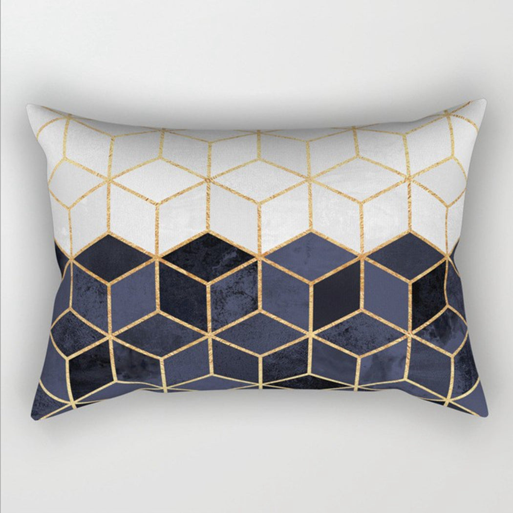 12"x20" Modern Geometric Lumbar Throw Pillow 12 Designs Chic Abstract wall art with nature-inspired artwork - product view 13