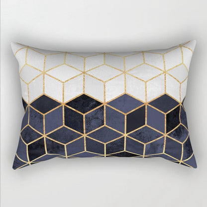12"x20" Modern Geometric Lumbar Throw Pillow 12 Designs Chic Abstract wall art with nature-inspired artwork - product view 13