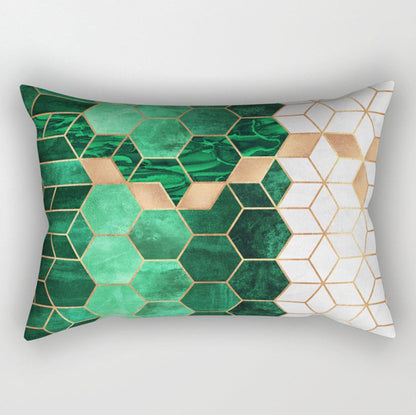 12"x20" Modern Geometric Lumbar Throw Pillow 12 Designs Chic Abstract wall art with nature-inspired artwork - product view 5