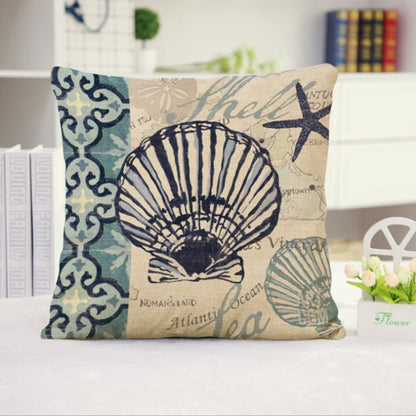 18''x18'' Coastal Print Throw Pillow wall art with nature-inspired artwork - product view 10