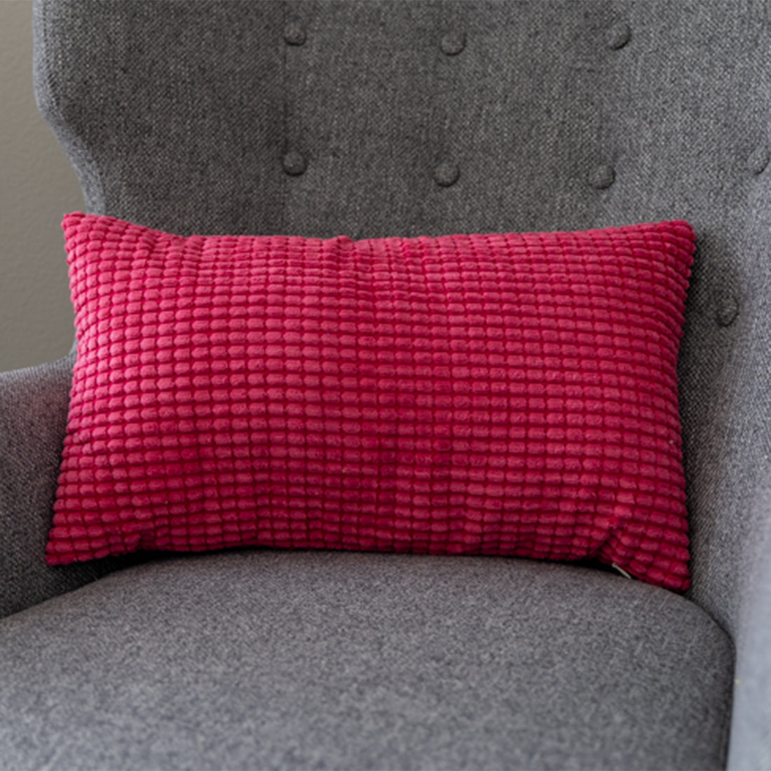 12''x20'' Soft Chenille Dot Throw Pillow pillow cover with nature-inspired artwork - product view 7