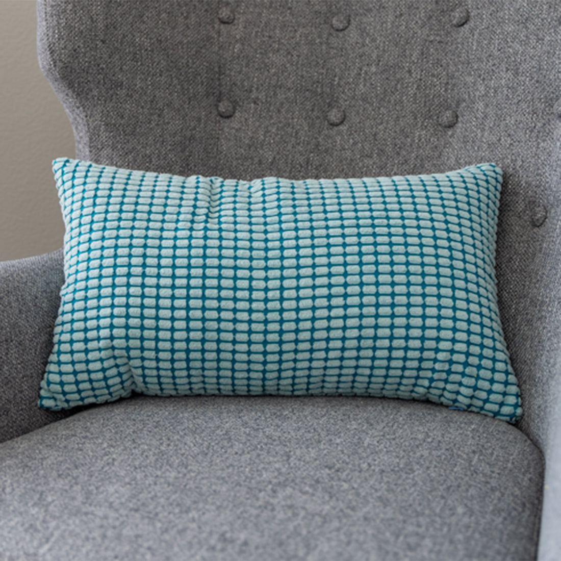12''x20'' Soft Chenille Dot Throw Pillow pillow cover with nature-inspired artwork - product view 8