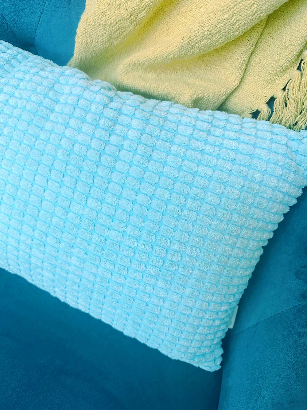 12''x20'' Soft Chenille Dot Throw Pillow pillow cover with nature-inspired artwork - product view 10