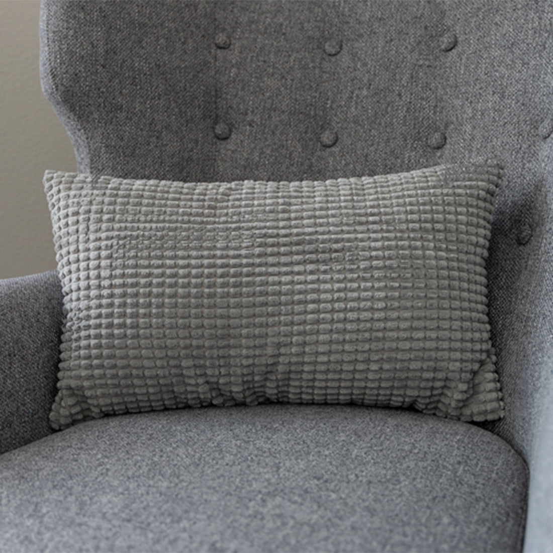 12''x20'' Soft Chenille Dot Throw Pillow pillow cover with nature-inspired artwork - product view 3