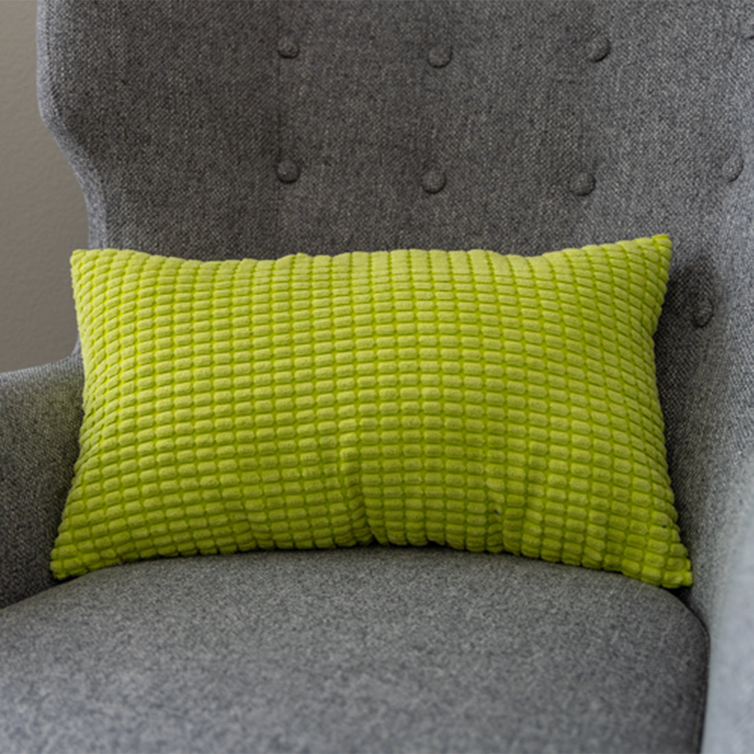 12''x20'' Soft Chenille Dot Throw Pillow pillow cover with nature-inspired artwork - product view 4