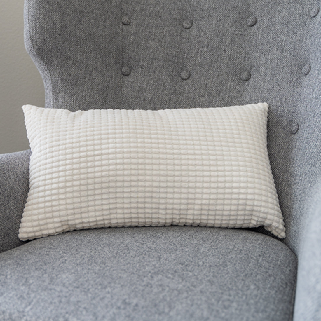 12''x20'' Soft Chenille Dot Throw Pillow pillow cover with nature-inspired artwork - product view 5