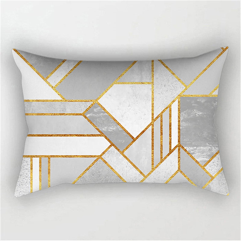 Throw with 330g Insert, Geometric, 12x20, Decorative Cushion – Fancy pillow cover with nature-inspired artwork - product view 9
