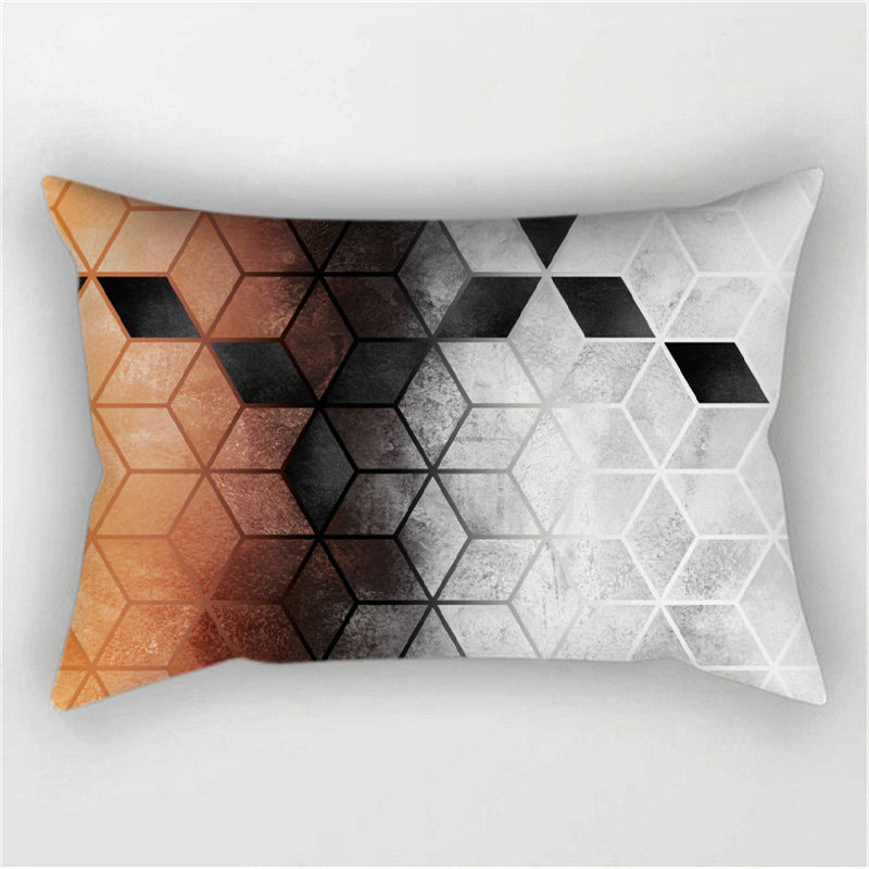 Throw with 330g Insert, Geometric, 12x20, Decorative Cushion – Fancy pillow cover with nature-inspired artwork - product view 10