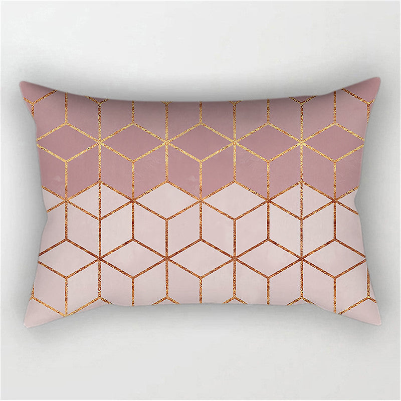 Throw with 330g Insert, Geometric, 12x20, Decorative Cushion – Fancy pillow cover with nature-inspired artwork - product view 4