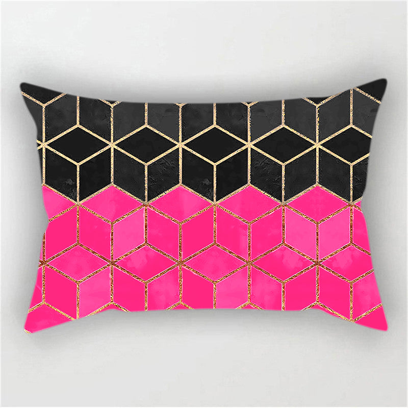 Throw with 330g Insert, Geometric, 12x20, Decorative Cushion – Fancy pillow cover with nature-inspired artwork - product view 5