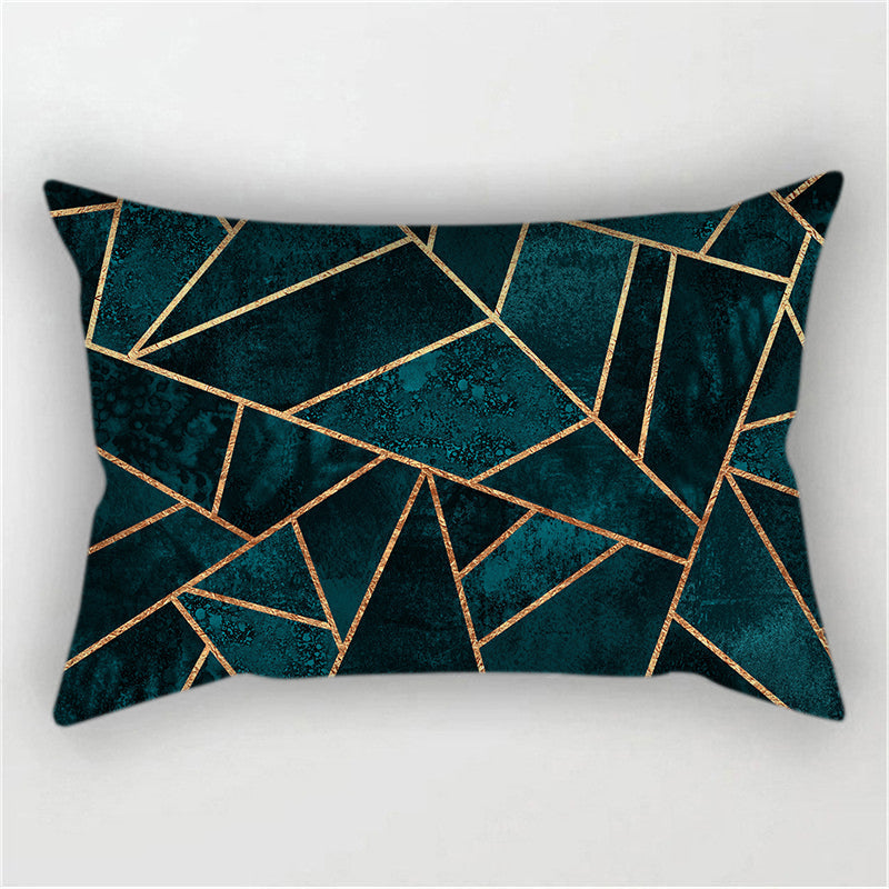 Throw with 330g Insert, Geometric, 12x20, Decorative Cushion – Fancy pillow cover with nature-inspired artwork - product view 6
