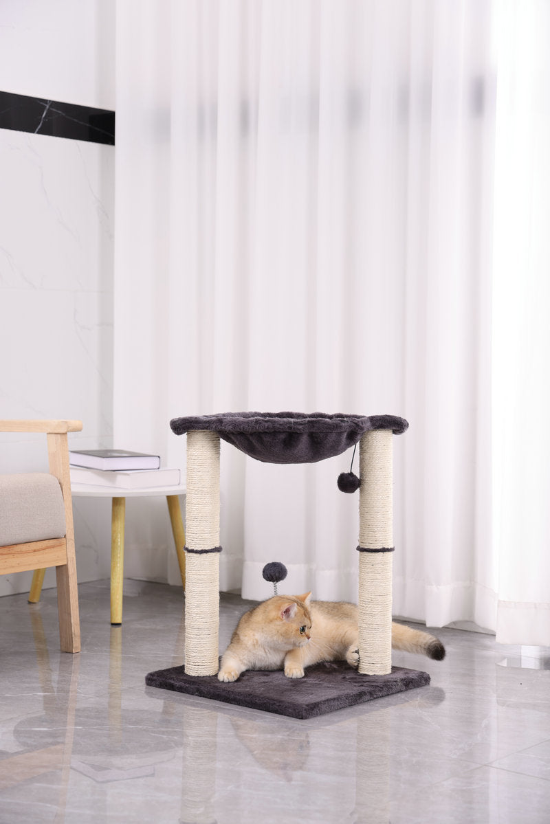 Integrated Cat Scratching Pillar Toy with Nest uncategorized / needs cleanup with nature-inspired artwork - product view 9