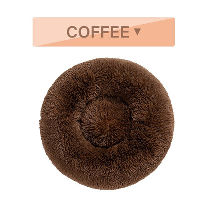 Fluffy Donut Dog Bed uncategorized / needs cleanup with nature-inspired artwork - product view 9