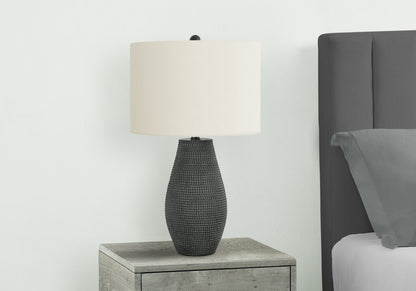 Black Resin Table Lamp