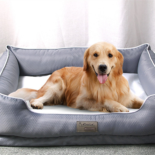 Cozy Bolster Dog Bed with Removable Cushion uncategorized / needs cleanup with nature-inspired artwork