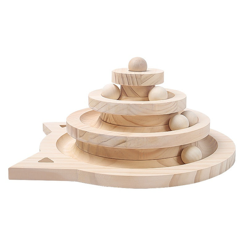 Toy Solid Wood Turntable Self uncategorized / needs cleanup with nature-inspired artwork - product view 5