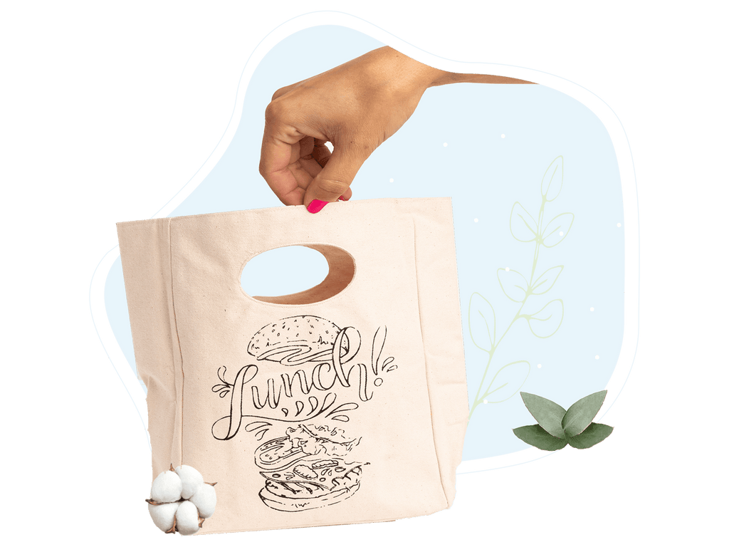 Canvas Lunch Bag wall art with nature-inspired artwork - product view 5