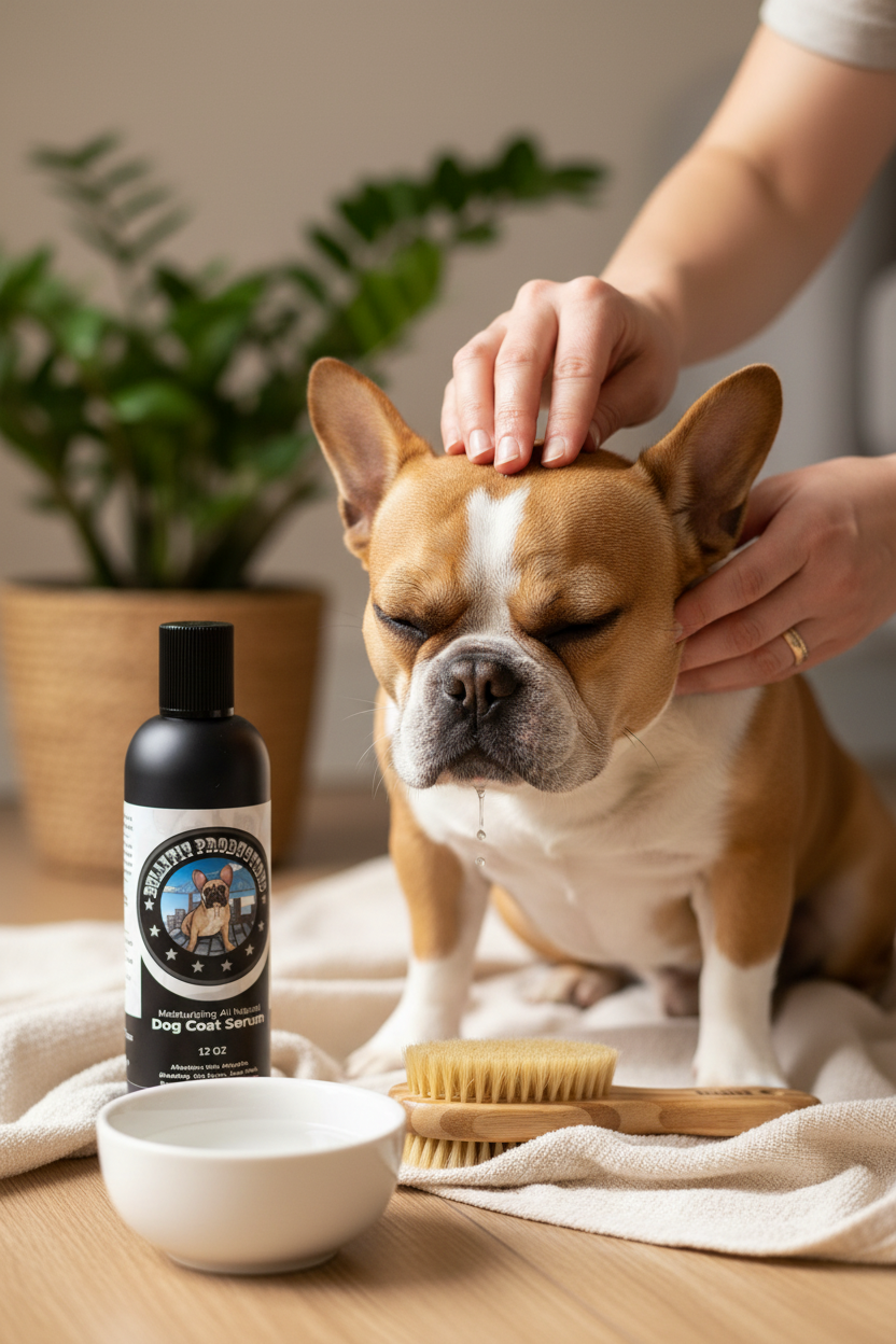 Applying BullyFIT serum and brush