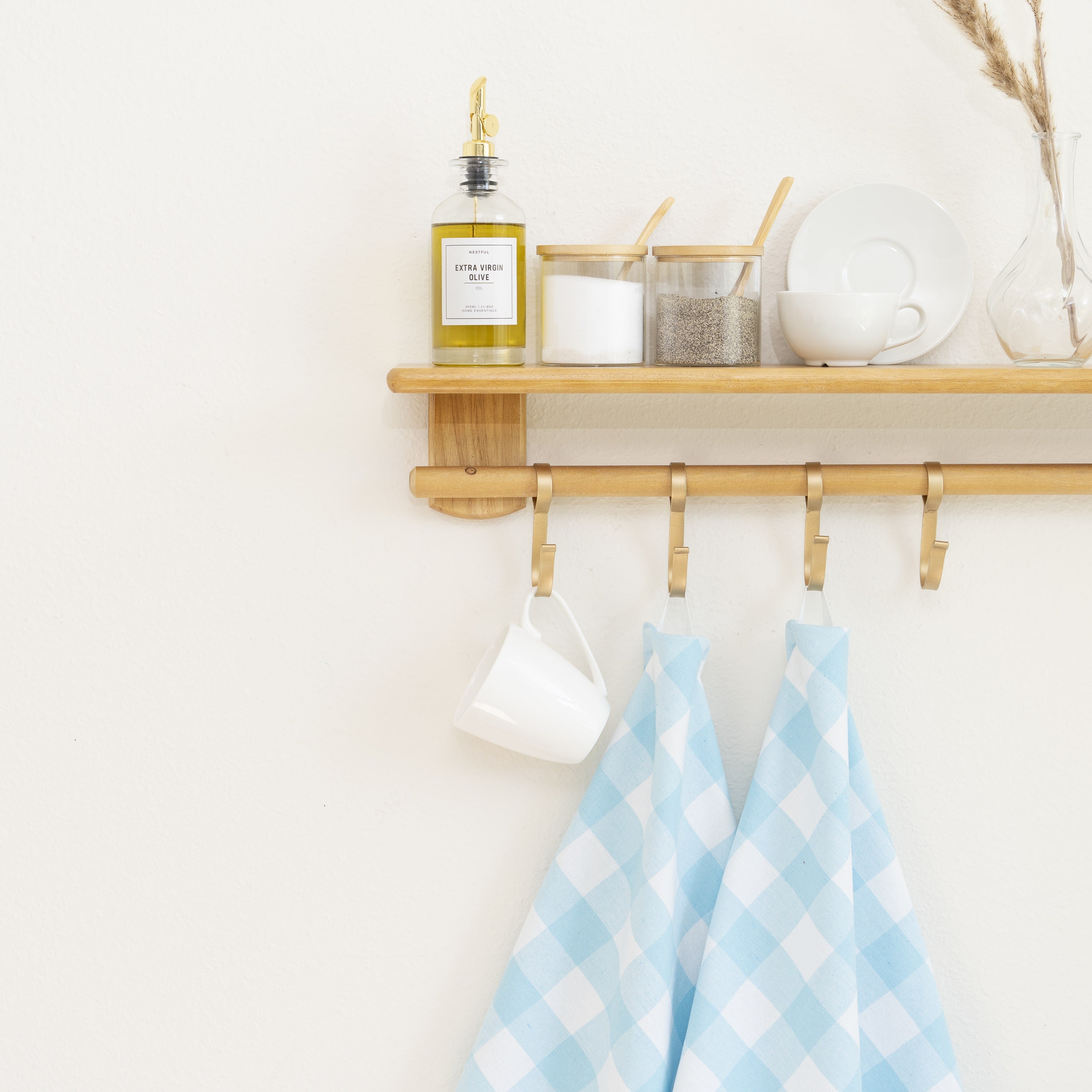 Plaid Kitchen Towels home decor with nature-inspired artwork - product view 15